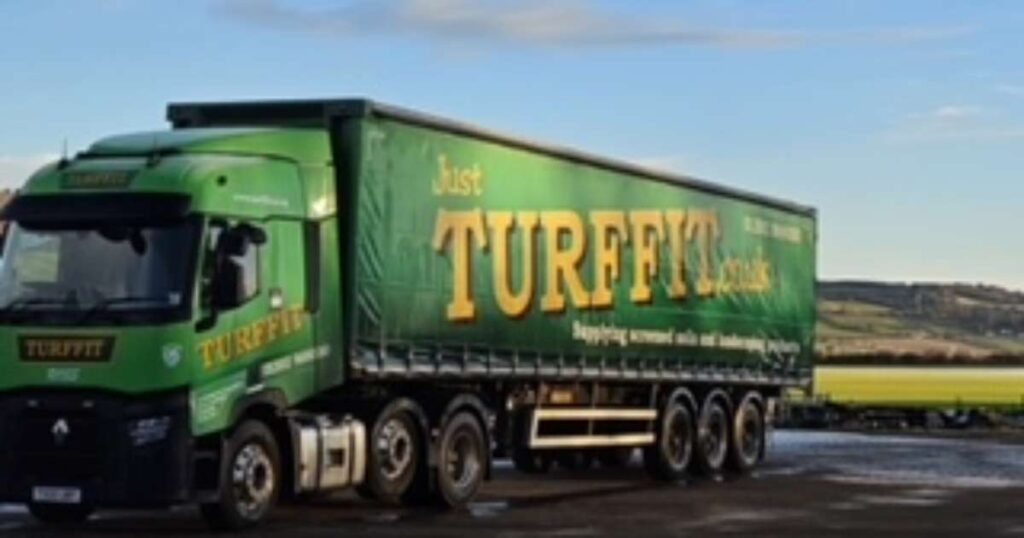 Turffit Truck | Turf Roll Installation